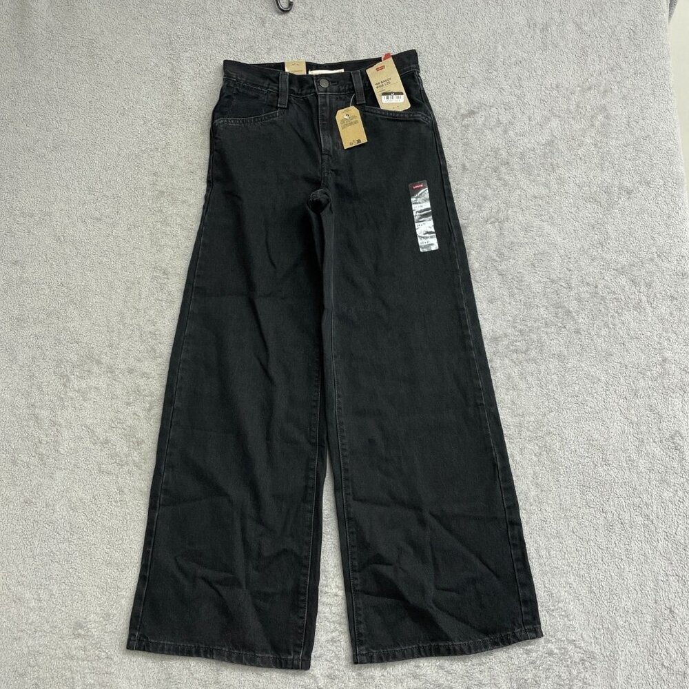 NEW Levi’s ’94 Baggy Wide Leg Jeans Women’s 24x31 Vintage Insprired Black k1048 - Picture 5 of 12
